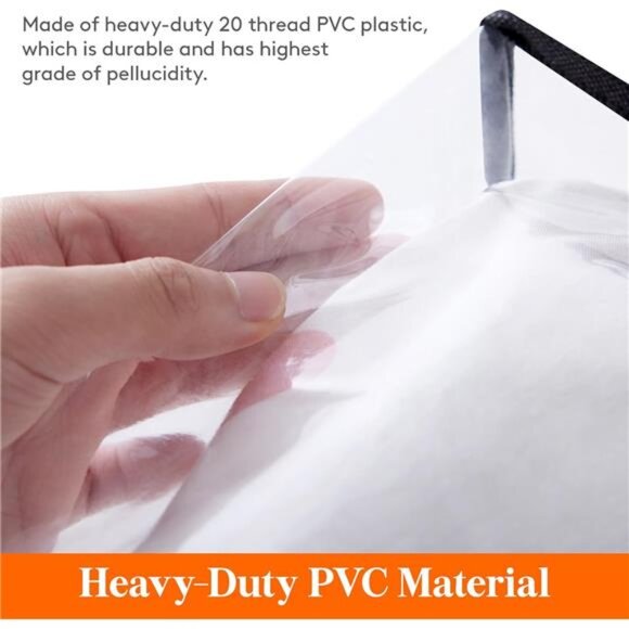 4 Pack Clear Clothes Storage Bags,40L Plastic Blanket Storage Bag,Vinyl Foldable - Picture 3 of 7